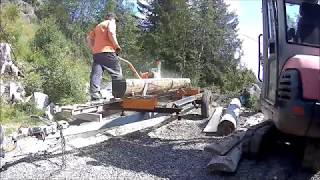 NORWOOD PORTAMILL PM14 Chainsaw Sawmill STIHL MS 661 CM W [upl. by Agnimod416]