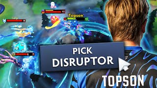 How Topson plays DISRUPTOR MID [upl. by Selwin]