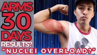 Training ARMS Triceps and Biceps Everyday for 30 Days Results [upl. by Korns]