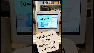 I used the fastest CRT Monitor for Modern Gaming under Windows 11 [upl. by Mayes]