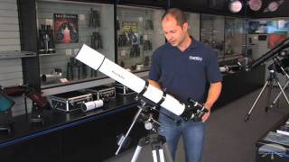 Features of the Orion AstroView 90mm Equatorial Refractor Telescope [upl. by Floss]