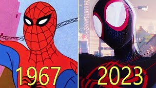 Evolution of SpiderMan in Cartoons w Facts 19672023 [upl. by Matthiew227]