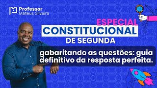 Gabaritando as questões Guia Definitivo da resposta perfeita Constitucional de Segunda OAB 2º Fase [upl. by Polash200]