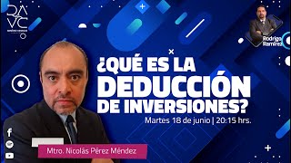 ¿Qué es la deducción de inversiones  RARV  ¿Estamos listos  Temporada 5 [upl. by Nelda181]