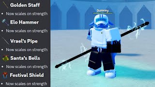 GPO ALL SWORD TO STRENGTH WEAPON CHANGES [upl. by Auqenes]