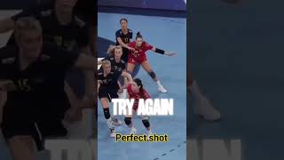 Handball girls match shortsvideos handballvideo handball youtubeshorts ehf ehfcl clw clm [upl. by Goodhen172]