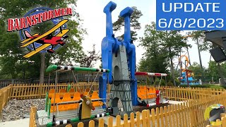 Barnstormer is Nearing Completion Barnstormer Update 4 Six Flags Great Adventure Jackson NJ [upl. by Bradwell135]