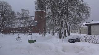 Snöoväder Nybro 2 mars 2018 [upl. by Barstow]