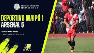 DEPORTIVO MAIPÚ 1  ARSENAL 0  EN VIVO [upl. by Latimore957]