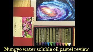 Mungyo Watersoluble Oil Pastel  Product review and demonstration [upl. by Jamille]