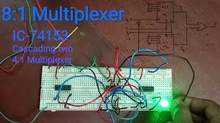 81 Multiplexer using IC74153 [upl. by Naashom]