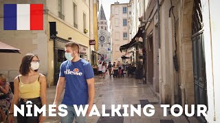 🇫🇷 Nîmes City Center at Daytime  France Walking Tour 4K [upl. by Anglim]