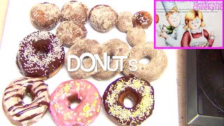 Donuts GlazedCinnamon amp Jam cheekyricho Thermo video recipe 1107 [upl. by Amsirp]