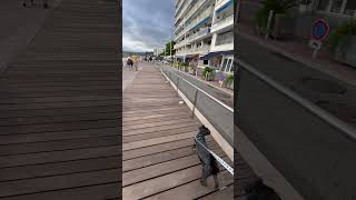 Walking the Boardwalk in JuanlesPins  Antibes [upl. by Aicemak]