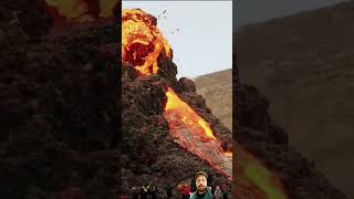 active volcano 😱💥💯 lava volcanicisland volcano volcanoisland volcanic travel nature iceland [upl. by Salvatore403]