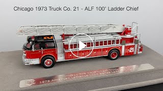 Chicago 1973 Truck Co 21  ALF 100’ Ladder Chief [upl. by Nbi339]