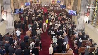 Divine liturgie du dimanche des rameaux en présence de Mgr Anba Marc  28042024 [upl. by Weinshienk970]