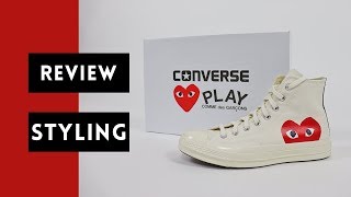 Comme Des Garcons Converse Review  How to Style [upl. by Kelda594]