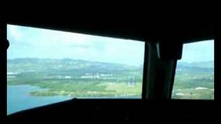 Atterrissage vu du Cockpit en Martinique [upl. by Auahsoj]