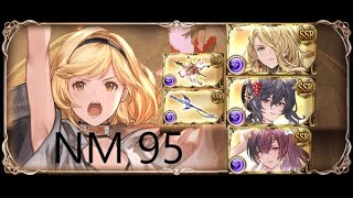 GBF Dark GW NM95 OTK Full Auto Simulation with Agastia grid グラブル 95hell 闇 [upl. by Oigroig]