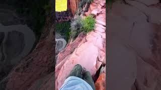 POV Most Dangerous Hike in America  HeartPounding Adventure MostDangerousHike viralshorts [upl. by Nonregla]