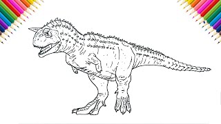 Disney Carnotaurus How to Draw Dinosaur 2000 film [upl. by Loss]