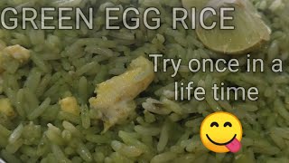 Dharwad famous Egg rice  ♥️green egg rice♥️ [upl. by Eenehs]