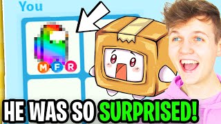 Can LANKYBOX Surprise BOXY With His DREAM PET In ADOPT ME HUGE REVEAL [upl. by Sanalda761]