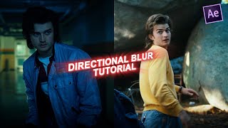 Directional Blur tutorial On After Effects EASY no plugin needed [upl. by Taub]