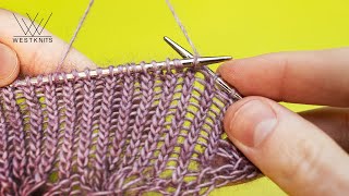 Twisted Ribbing  Knitting Tutorial [upl. by Naaitsirhc]