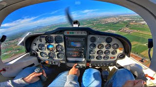 Tecnam P2002 Cockpit View  Landing at Larnaca Intl Runway 04  GoPro 7 Black amp ATC [upl. by Alia593]