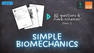 QUESTIONS A ANSWERS amp MARK SCHEMES  Biomechanics Ch 5  IGCSE PE exam revision [upl. by Leesa]