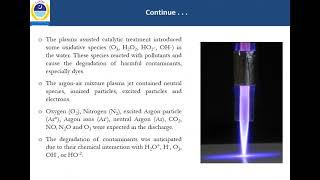 Nonthermal plasma treatment of wastewater [upl. by Asilem396]