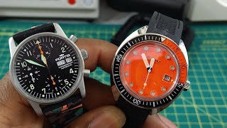 Fortis Flieger Chrono amp Devil Diver Orange Collection Highlights [upl. by Fahy]