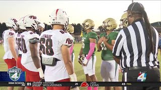 Varsity 4 Highlights Fleming Island 45 Fort White 0 [upl. by Orelu485]