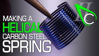 Making A Helical Carbon Steel Spring [upl. by Sihtnyc534]