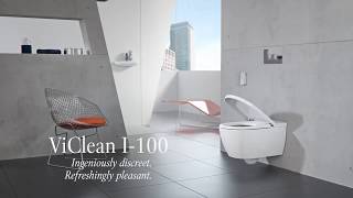 Villeroy amp Boch ViClean I 100 Shower toilet set Available from Mid 2018 [upl. by Adleme267]