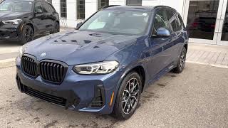 2022 BMW X3 30e PHEV Redesign Phytonic Blue on Mocha Walkthrough [upl. by Nnyleimaj]