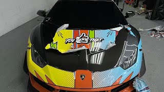 MY NEW LAMBORGHINI HURACAN WRAP IS HERE 1OF1 [upl. by Bevus343]