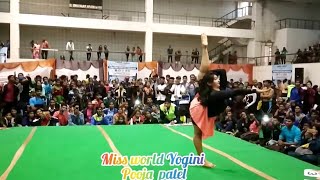 Miss world yogini Pooja Patel ❣️🧘‍♀️Mind blowing yoga performance 🧘‍♀️🙏 Artistic single poojapatel [upl. by Dorita]