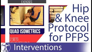 Hip amp Knee Strengthening Protocol  Patellofemoral Pain Syndrome PFPS [upl. by Behrens]