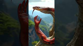 snakes hand shortsfeed snake youtubeshorts shorts animals ytshorts amazingfacts amazingsnake [upl. by Susejedesoj]