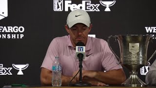 Rory McIlroy Sunday Winner Press Conference Wells Fargo Championship 2024 PGA TOUR [upl. by Randie]