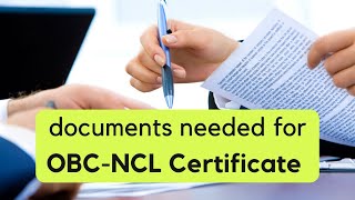 Documents Needed for OBC Certificate in TAMIL [upl. by Biancha]