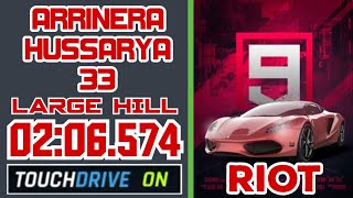 Asphalt 9  ARRINERA HUSSARYA 33  Car Hunt Riot  Touchdrive  Large Hill [upl. by Linnet]