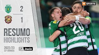 Highlights  Resumo Sporting 21 Marítimo Liga 2223 32 [upl. by Jade461]