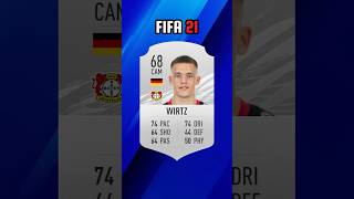 Wirtz FIFA Evolution  FIFA 21  FC 25 🔥🔥 shorts fifa wirtz [upl. by Hcib]