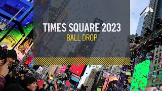 LIVE Times Square Ball Drop 2023 [upl. by Gayler]