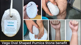 Vega Oval Shaped Pumice Stone detail review and how to use and benefit [upl. by Yrgoerg]