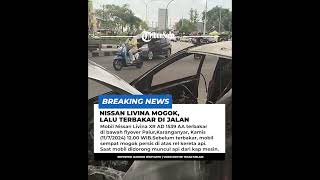 NISSAN LIVINA MOGOK LALU TERBAKAR DI JALAN [upl. by Jochebed]